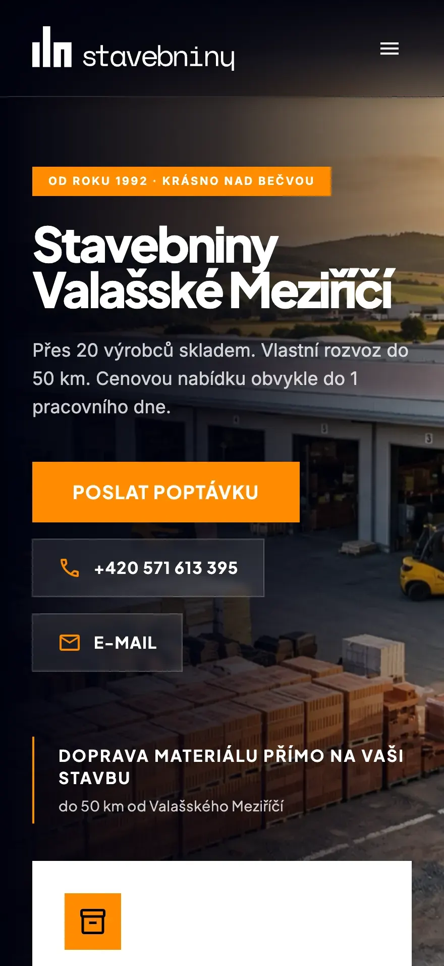 ILN Stavebniny — mobil 1