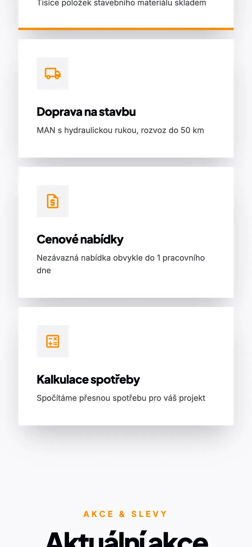 ILN Stavebniny — mobil 2